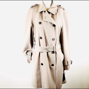 Double breasted trench coat